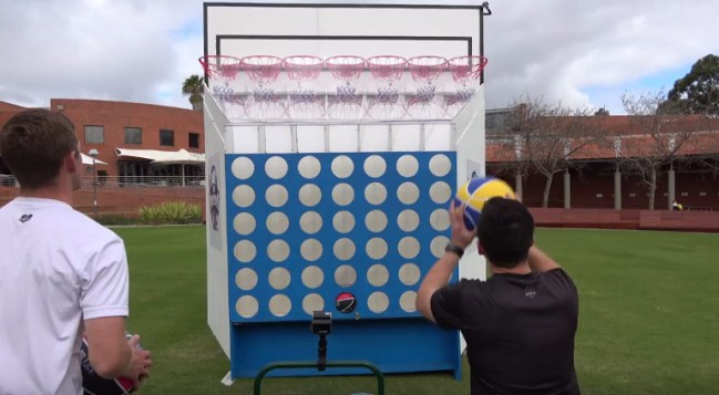 basketball connect four game