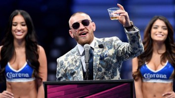 Johnny Manziel’s Fiancée Bre Tiesi Did A Great Job Working The Mayweather Vs. McGregor Fight