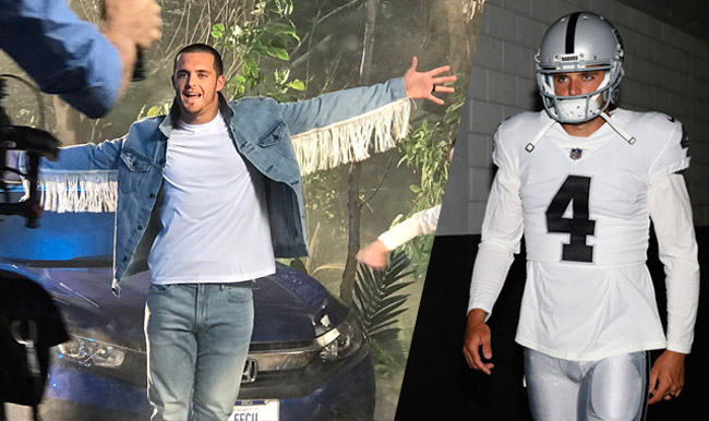 derek carr music video prank twitter reactions