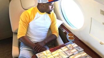 Try Not To Get Blinded By This 18-Carat White Gold Watch Floyd Mayweather Bought For $18 MILLION