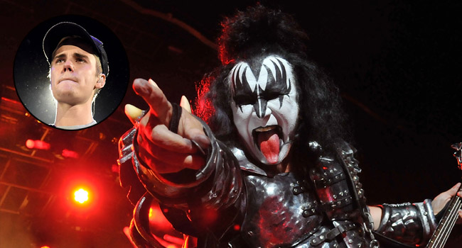 gene simmons rips justin bieber