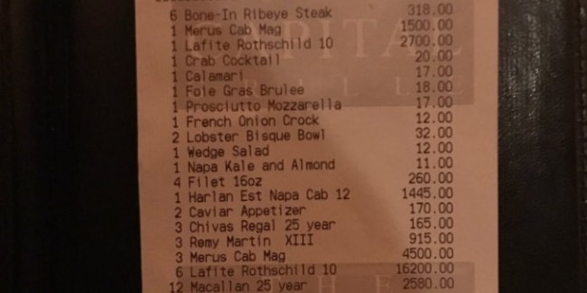 Packers Rookie Dinner Bill