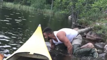 Swedish Fisherman Ditches The Rod And Dives Into The Water, Catches A Fish Barehanded Like A Boss