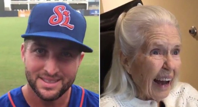 Tim Tebow Message Grandmother