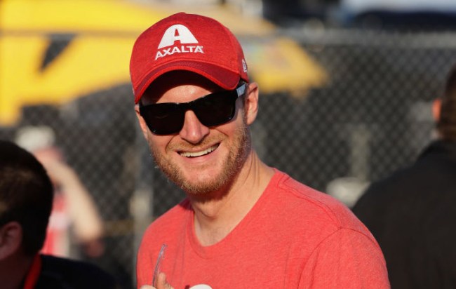 dale earnhardt jr hides bushes clown mask neighbor