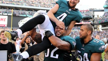 Carson Wentz Said He’d Give Jake Elliott His Entire Game Check If He Made 61-Yard Game-Winning Field Goal