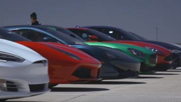 Watch A Tesla Beat A Ferrari, A Porsche And Other High-Flying Cars In ‘World’s Greatest Drag Race’