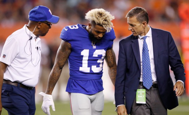 odell beckham dance battle before game