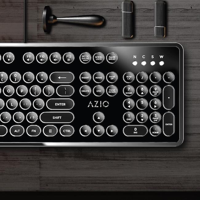 retro keyboard Azio