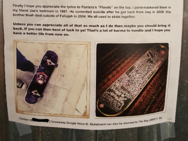 stolen skateboard poster