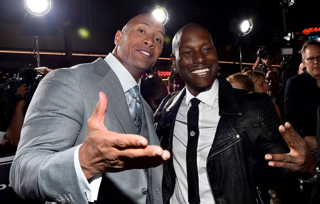 tyrese rips the rock instagram