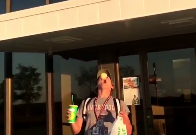 Apple Catching Trick