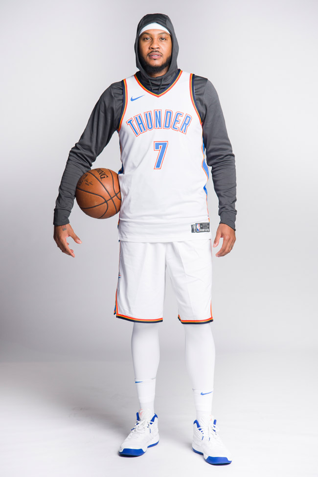 carmelo anthony shades knicks discussing thunder