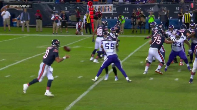 chicago bears two point conversion mnf