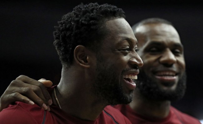 dwyane wade makes fun lebron james hair