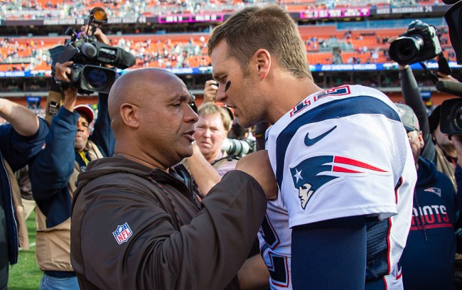 Hue Jackson Tom Brady