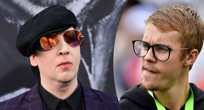 Marilyn Manson Justin Bieber feud
