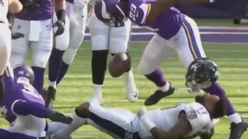 Ravens WR Mike Wallace Gets Knocked Out After Taking Brutal Helmet-To-Helmet Hit
