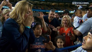 Astros Carlos Correa Celebrates World Series Win By Proposing To Girlfriend During Interview On Live TV