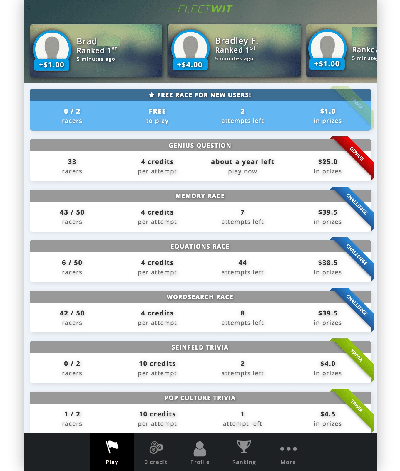 fleetwit trivia app