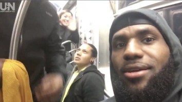 LeBron James Annoyed The Hell Out Of A Commuter While Riding The Subway In NYC