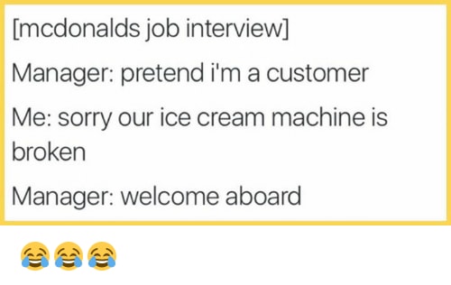 Mcdonalds ice cream machine meme