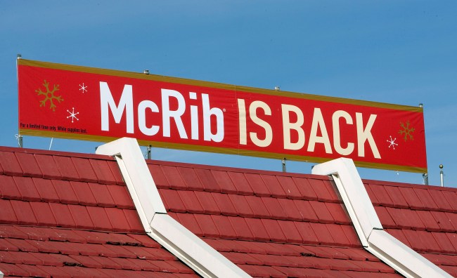 reason mcrib isnt menu year-round