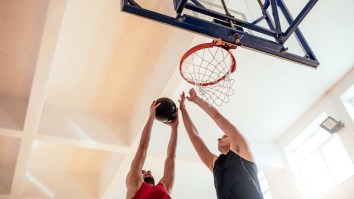 This Kid Got Posterized By A Teacher In A Student Vs. Staff Basketball Game
