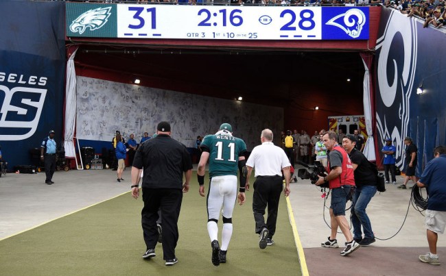 carson wentz torn acl inspiring message