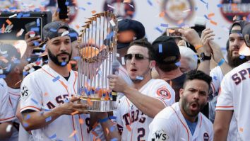 A Houston Astros Player Said The Team Used The World Series Trophy As A Beer Funnel
