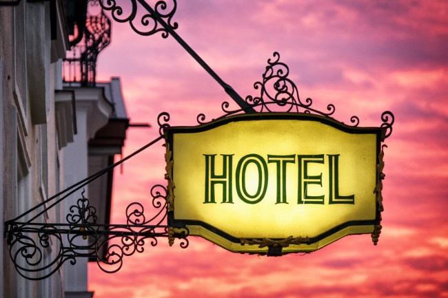 hotel sign