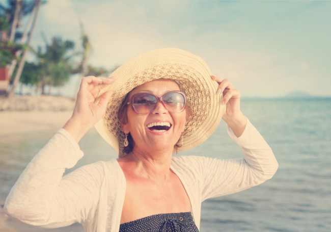 Happy Old Woman