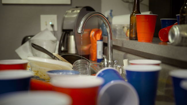 house party aftermath