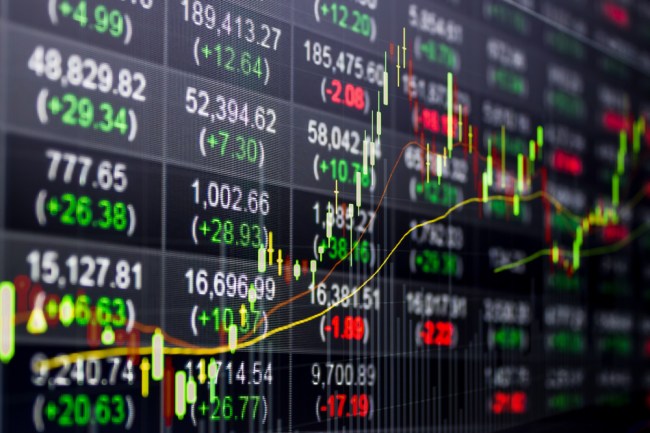Stock market chart
