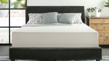 Sleep Better In The New Year With This Zinus Memory Foam Mattress That’s Now $100 Off