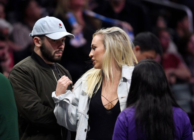 Baker Mayfield Clippers Game Girlfriend