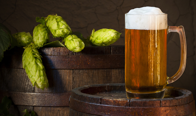 beer with hops