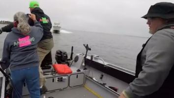 GoPro Video Captures Scary Moment When Speeding Boat Crashes Head-On Into A Fishing Vessel