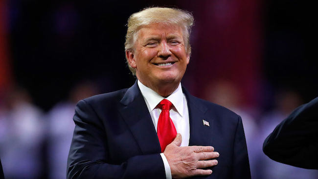 donald trump national anthem