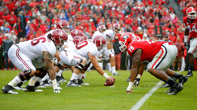 Alabama vs Georgia football
