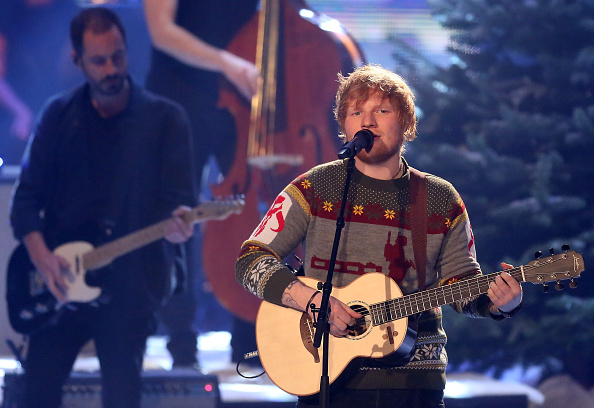 BERLIN, GERMANY - DECEMBER 17:  Ed Sheeran performs during the 'The Voice of Germany' finals at Studio Berlin Adlershof on December 17, 2017 in Berlin, Germany.  (Photo by Adam Berry/Getty Images)