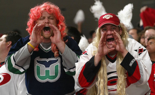 hartford whalers carolina hurricanes fans