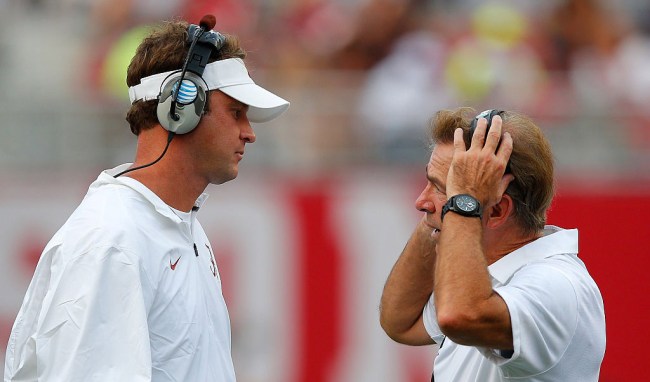 Lane Kiffin Nick Saban Alabama Miserable