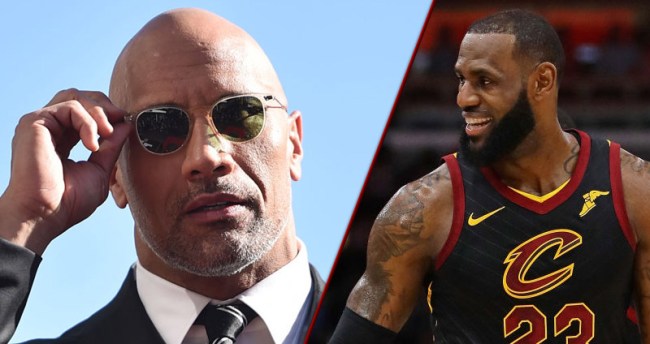 lebron james instagram the rock story