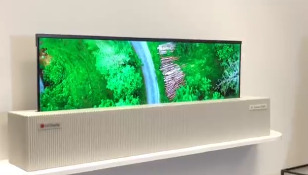 World’s 1st 65” Rollable Display by LG