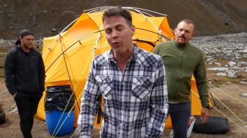 Steve-O Gets Choked Out By UFC Champ Chuck Liddell On A Mountain In Peru