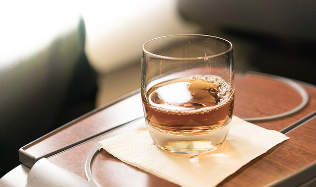 whiskey plane drink tray