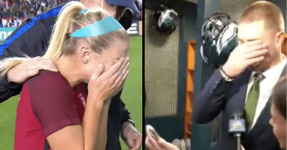 zach ertz emotional wife super bowl