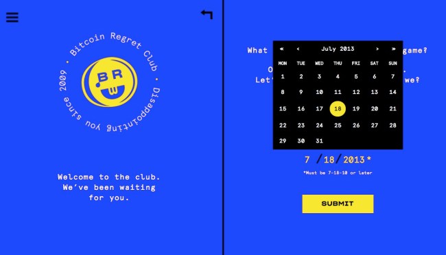 Bitcoin Regret Club