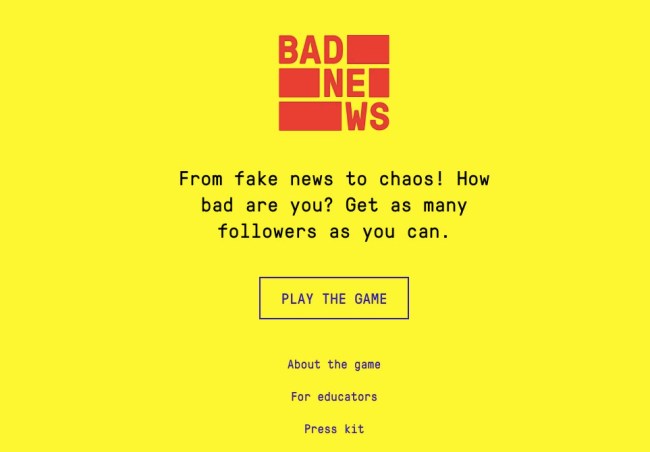 Get Bad news video game